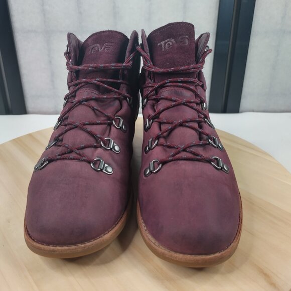 Teva De La Vina Dos Alpine Low Boot Burgundy Waterproof Women US 9.5 - Picture 5 of 16